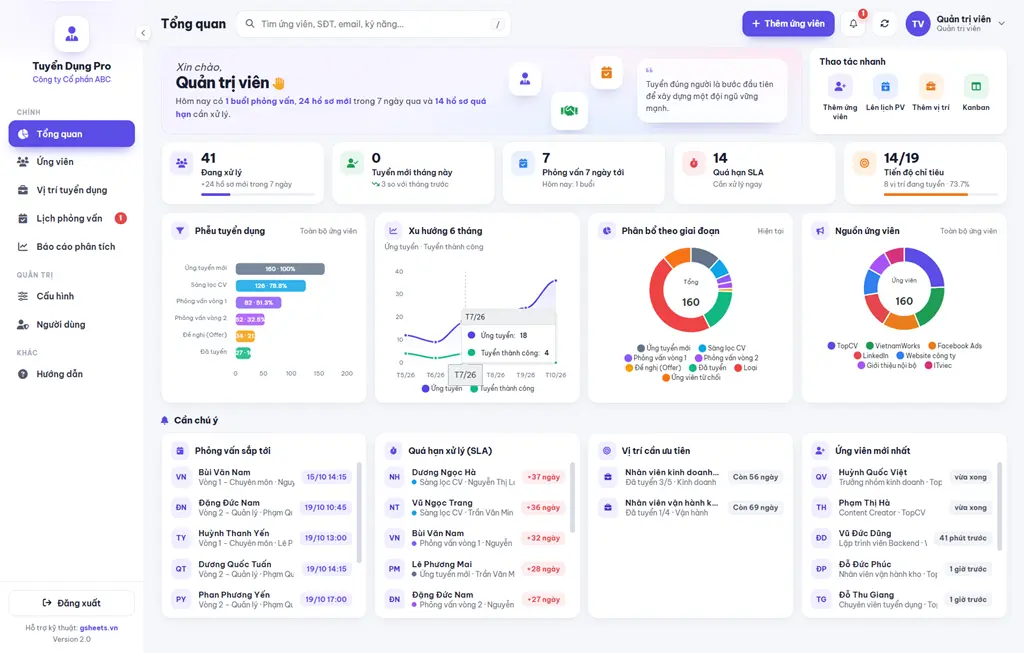 Webapp | Quản Lý Tuyển Dụng (v1.0)